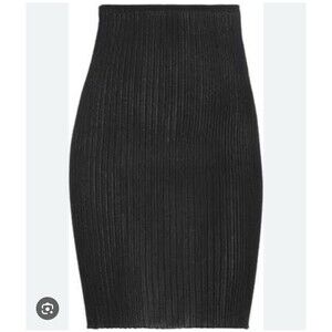 A. Roege Hove Ribbed Black Tube Mini Skirt